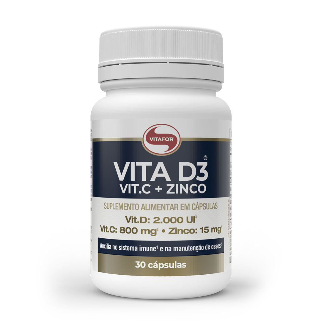 Vita D3 + C + Zinco - 30 Comprimidos