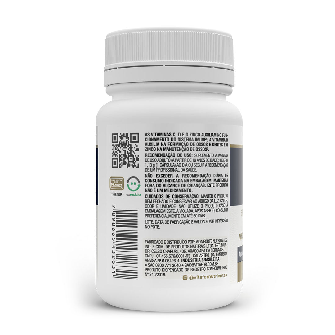 Vita D3 + C + Zinco - 30 Comprimidos